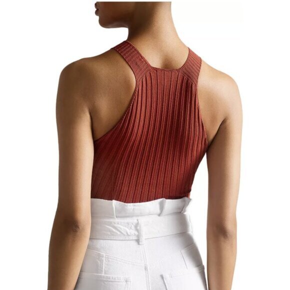 Ted Baker London Feoniix Knit Halter Rib Top ( S ) - Picture 3 of 6
